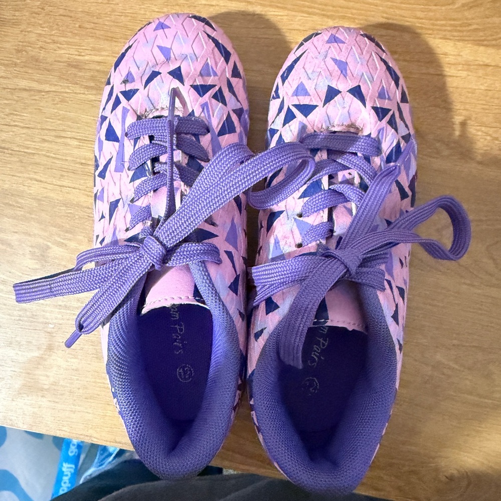 Kids Pink and Purple cleats